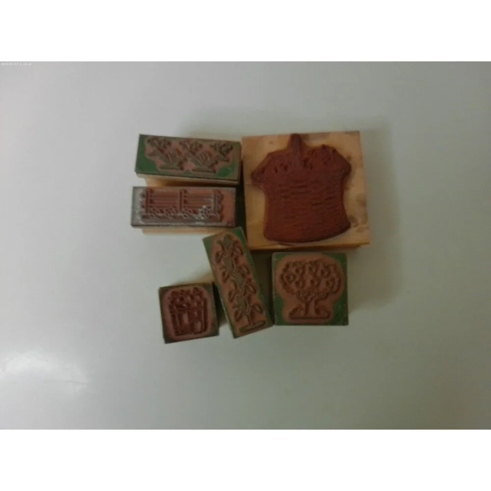 Lot of 6Wooden Stamps